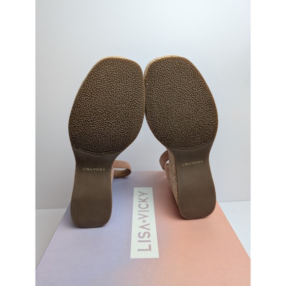 Lisa Vicky Laud Platform Wedge Sandals Womens 8 M Canyon Sun Ankle Strap Suede - Picture 9 of 10